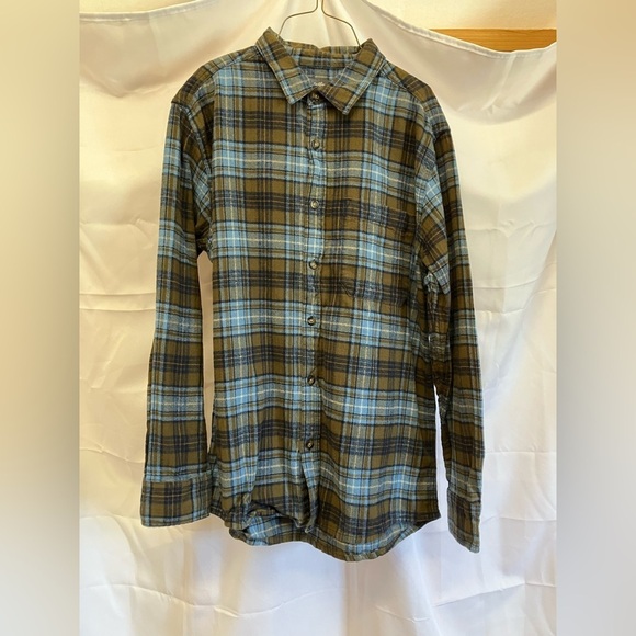 Eddie Bauer Other - Eddie Bauer Blue and Brown Checkered Shirt